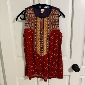 Tiny (Anthropologie) Women's Red Sleeveless Top